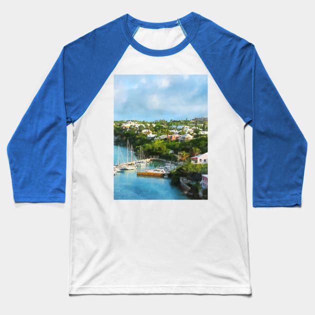 Caribbean - St. Georges Harbour Bermuda Baseball T-Shirt by SusanSavad